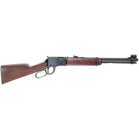 Henry 22 lever action rifle walmart - Weight. .22 LR. 20". 38-1/2". 16+1. 6-3/4 lb. PAL Required – Requires a valid PAL to purchase. Oversize item – an additional shipping charge may apply to this item. • Classic American craftsmanship • Shiny Brasslite receiver • Octagonal barrel with traditional buckhorn sights • High-grade American walnut stock • Tubular magazine A ...
